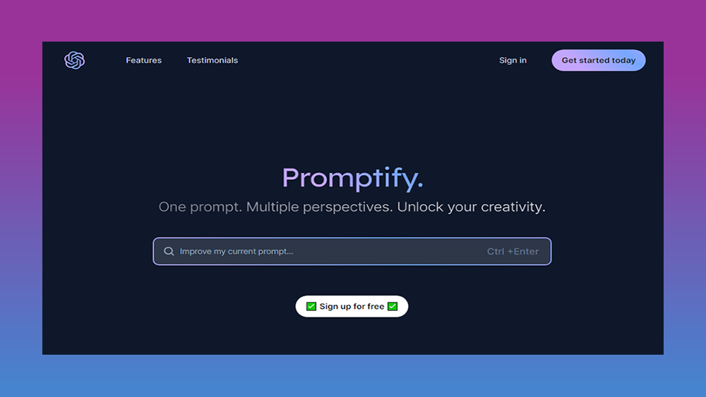 Promptify Editor | FuturePedia