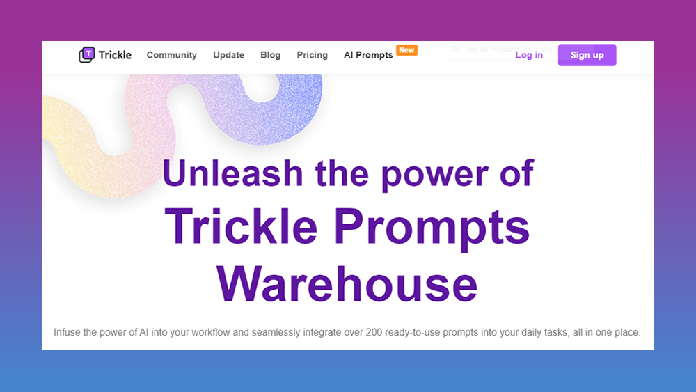 Trickle AI: Prompts Warehouse