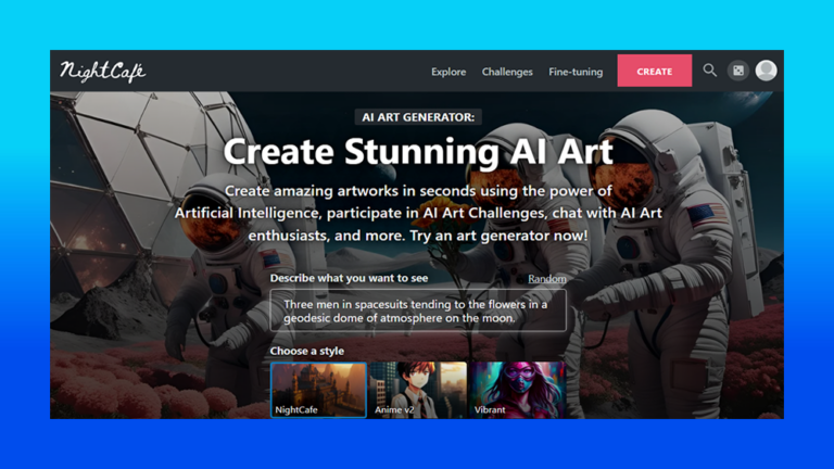 NightCafe Studio AI
