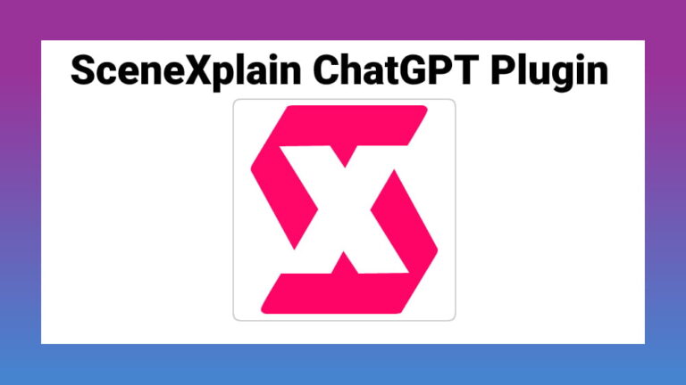 SceneXplain ChatGPT Plugin