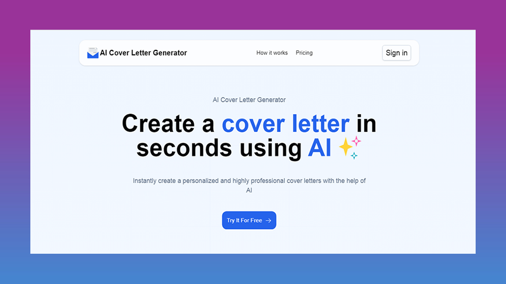 AI Cover Letter Generator