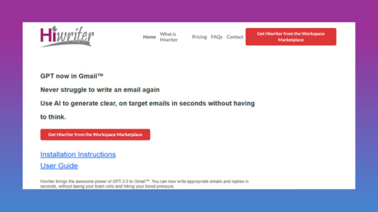 Hiwriter GPT for Gmail