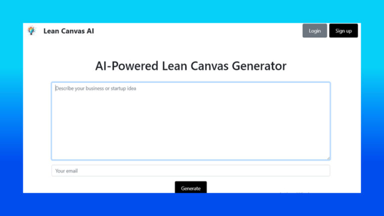 Lean Canvas AI