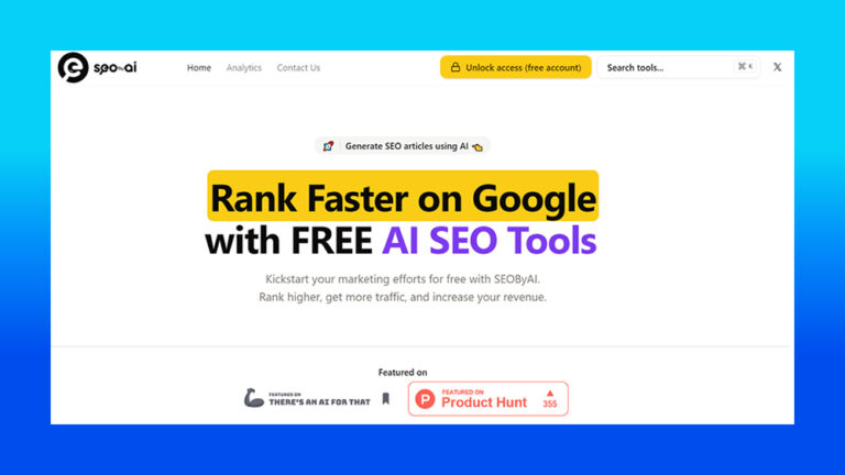 SEOByAI - Rank Faster on Google with FREE AI SEO Tools