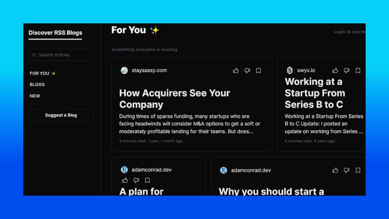 Blog Recommendations AI