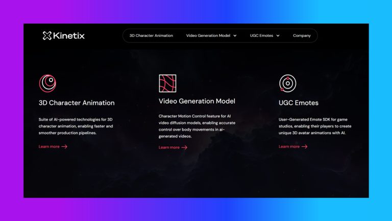 Kinetix: Révolutionner l'animation 3D avec l'IA