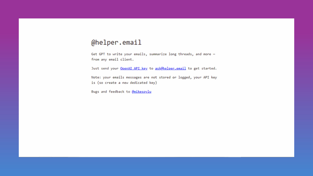 Helper Email AI