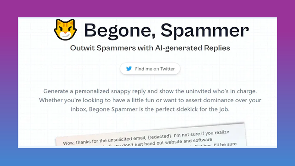 Begone Spammer AI