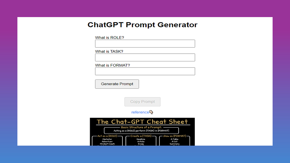 ChatGPT Prompt Generator
