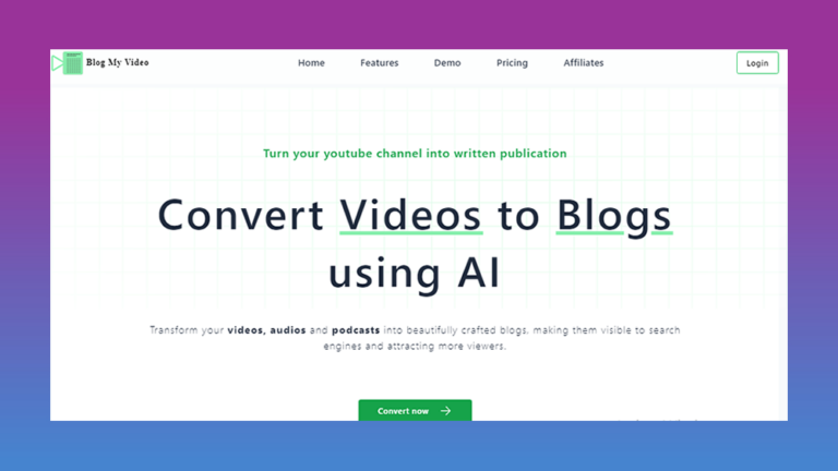 BlogMyVideo AI