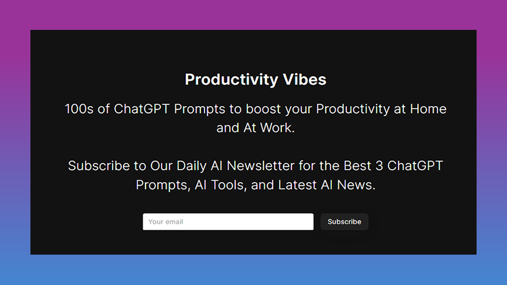 Productivity Vibes AI