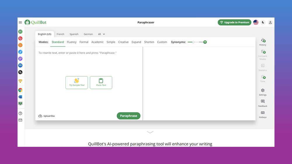 Quillbot Paraphraser AI