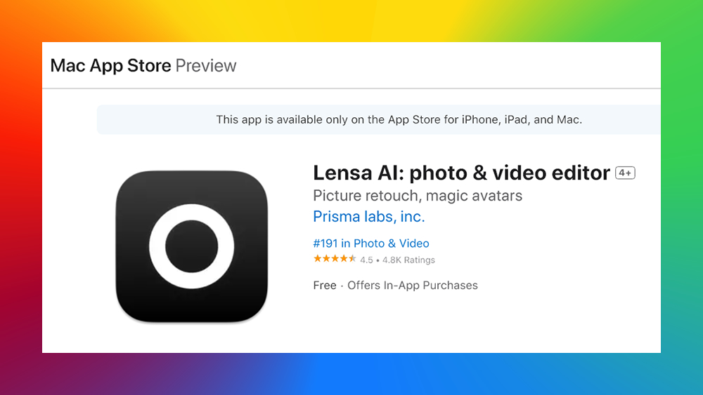 Lensa AI photo & video editor