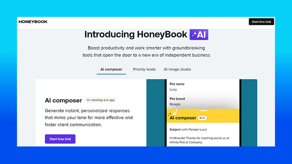 honeybook AI