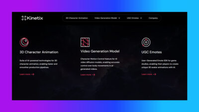 Kinetix: Revolutionizing 3D Animation with AI