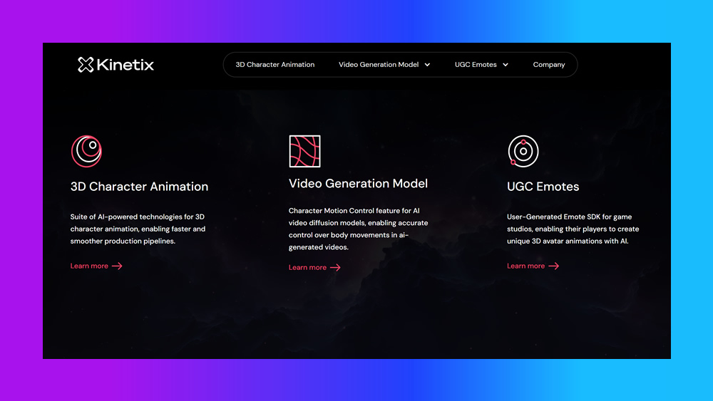 Kinetix: Revolutionizing 3D Animation with AI